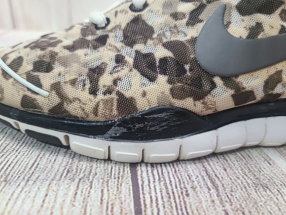 Nike Free Fit 2 Training Running Shoes Women's 9.5 Brown Beige Specks Camouflage - Picture 9 of 12